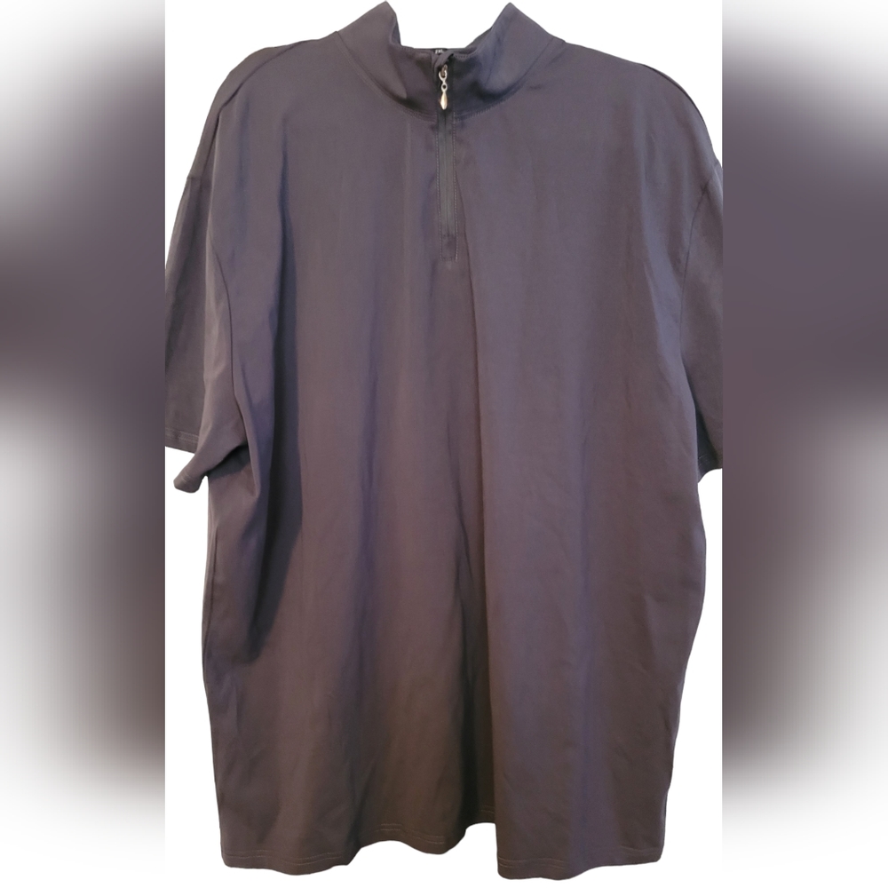Set of 2 NWT Golf LOGEEYAR Mens Quarter-Zip Polo Shirts Slim Fit  2XL